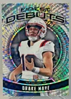 2024 Topps Finest - Debut Drake Maye #D-3 Checkerboard Refractor (RC)