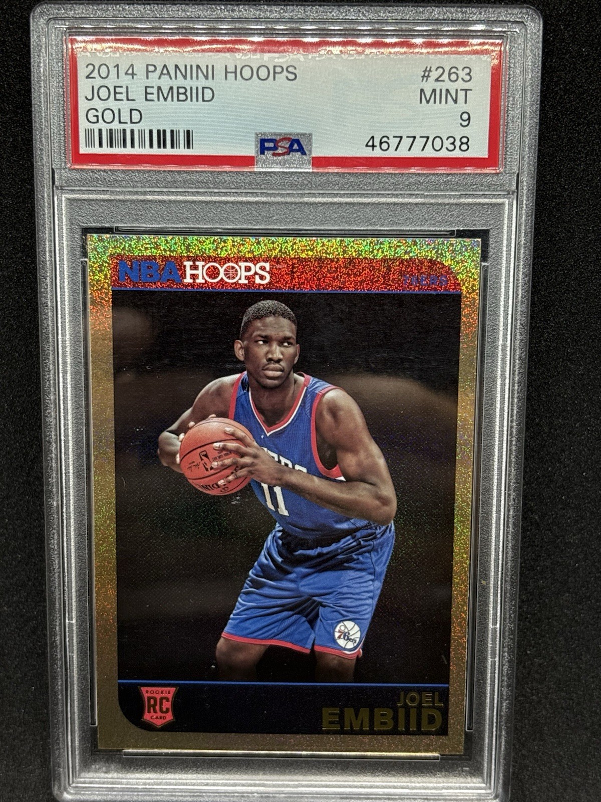 2014-15 NBA Hoops - Joel Embiid #263 Gold (RC)
