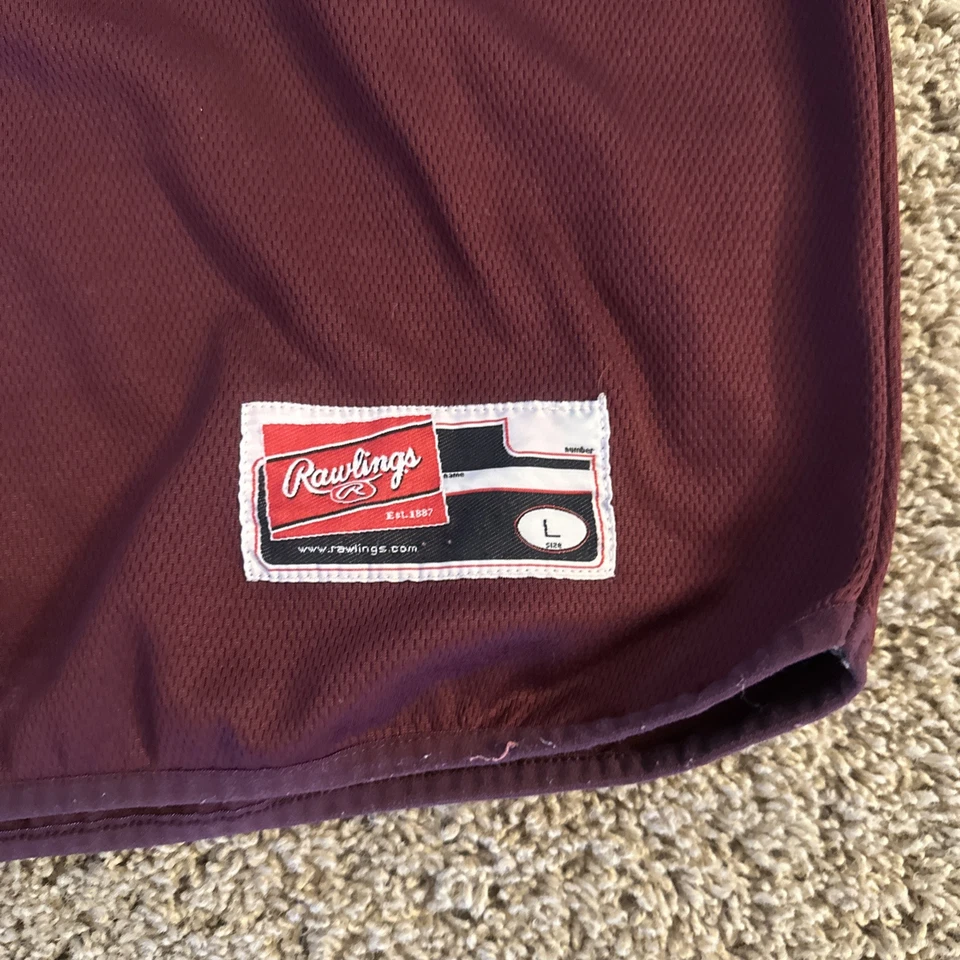 Texas Tech Rawlings Invierno Béisbol Calentamiento Manga Larga Camisa Hombre’s Grande L Foto 2 de 4