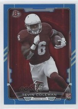 2015 Bowman Rookies Blue Rainbow Foil 464/499 Tevin Coleman #61 1s8