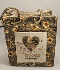 Longaberger Homestead "For The Love Of Baskets" Embroidered Tote Bag, Pre-Owned