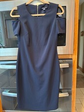 Tommy Hilfiger Dress Women Navy Cold Shoulder Dress Sheath Classic 6