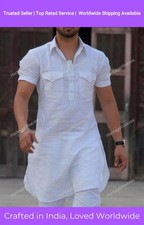 Mens Kurta Wear Mens Kurta Ethnic Pathani Dress Punjabi Kurta Shirt Plain