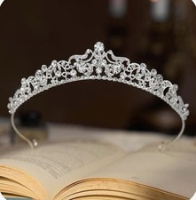 SWEETV Wedding Tiaras and Crowns, Rhinestone Bridal Crown Princess Tiara
