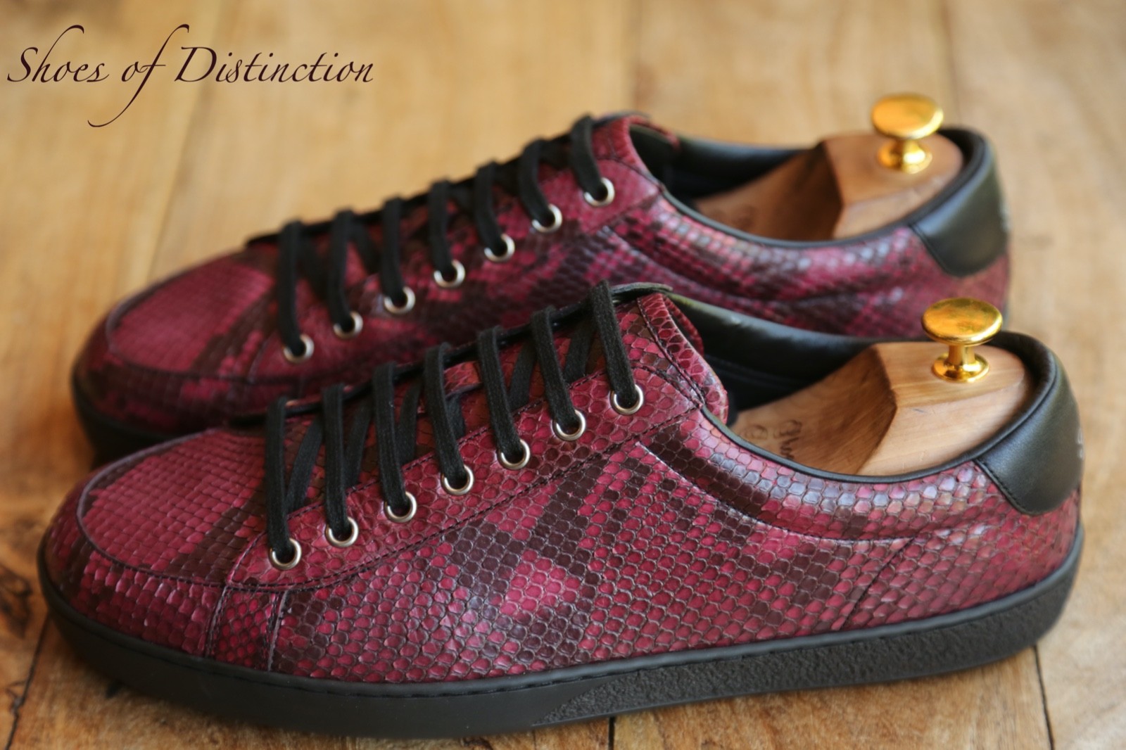 Gucci Ace Python Skin Leather Shoes Trainers Men'… - image 3