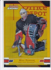 2003-04 Bowman Chrome Mike Dunham Gold Refractor /50 #84