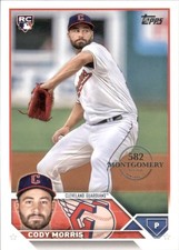 2023 Topps 582 Montgomery Club - Cody Morris Cleveland Guardians RC Card #507