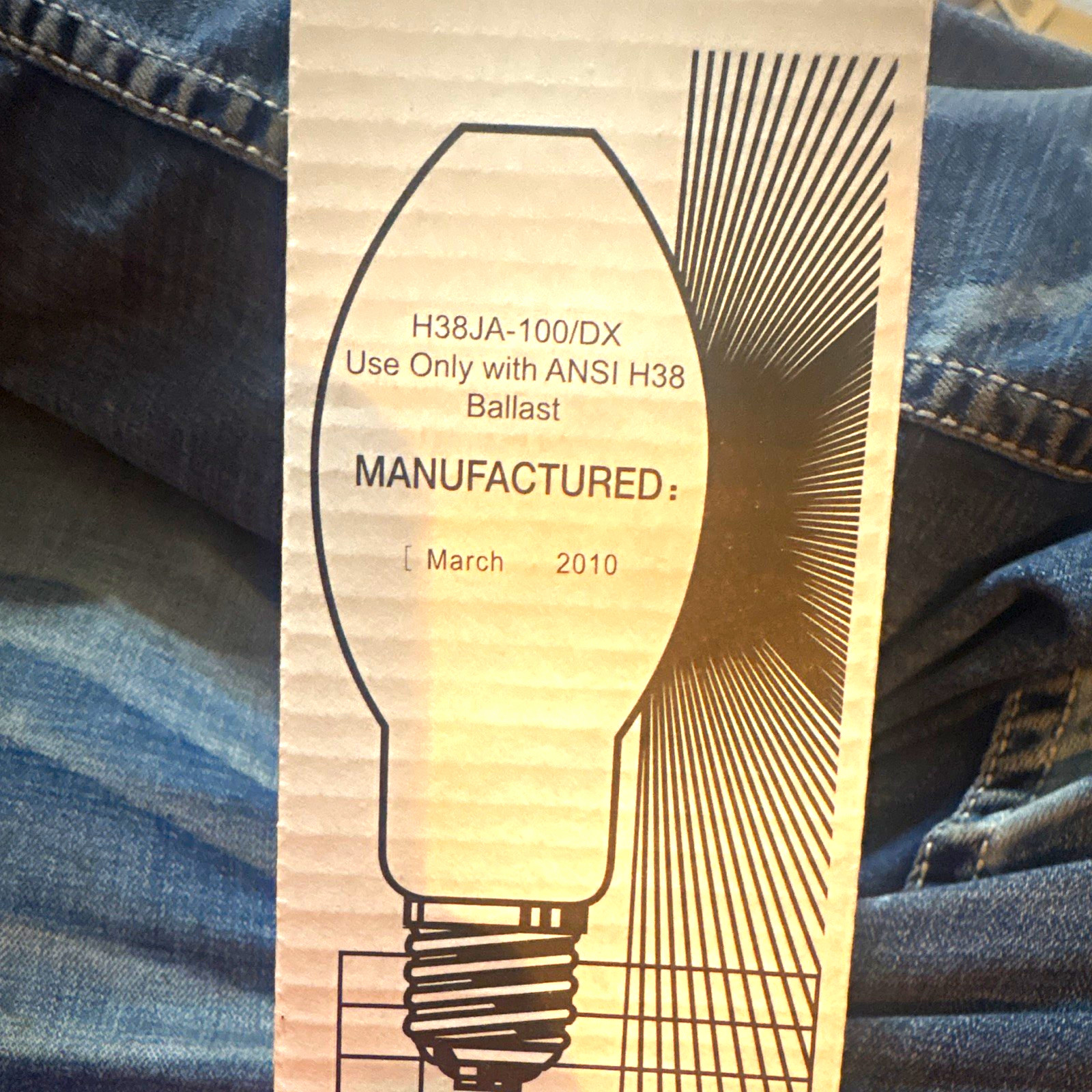 H38JA-100/DX Lamp Light Bulb for Use Only with ANSI H38 Ballast
