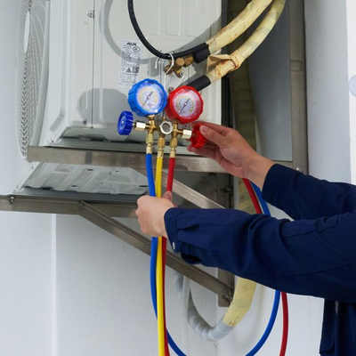 #ad AC Gauge Set 3 Way AC Manifold Gauge Set For R134A R22 R12 R502 Refrigerant $43.99