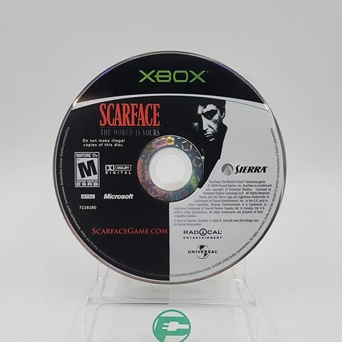 Scarface the World is Yours (Microsoft Xbox, 2006) Disc Only