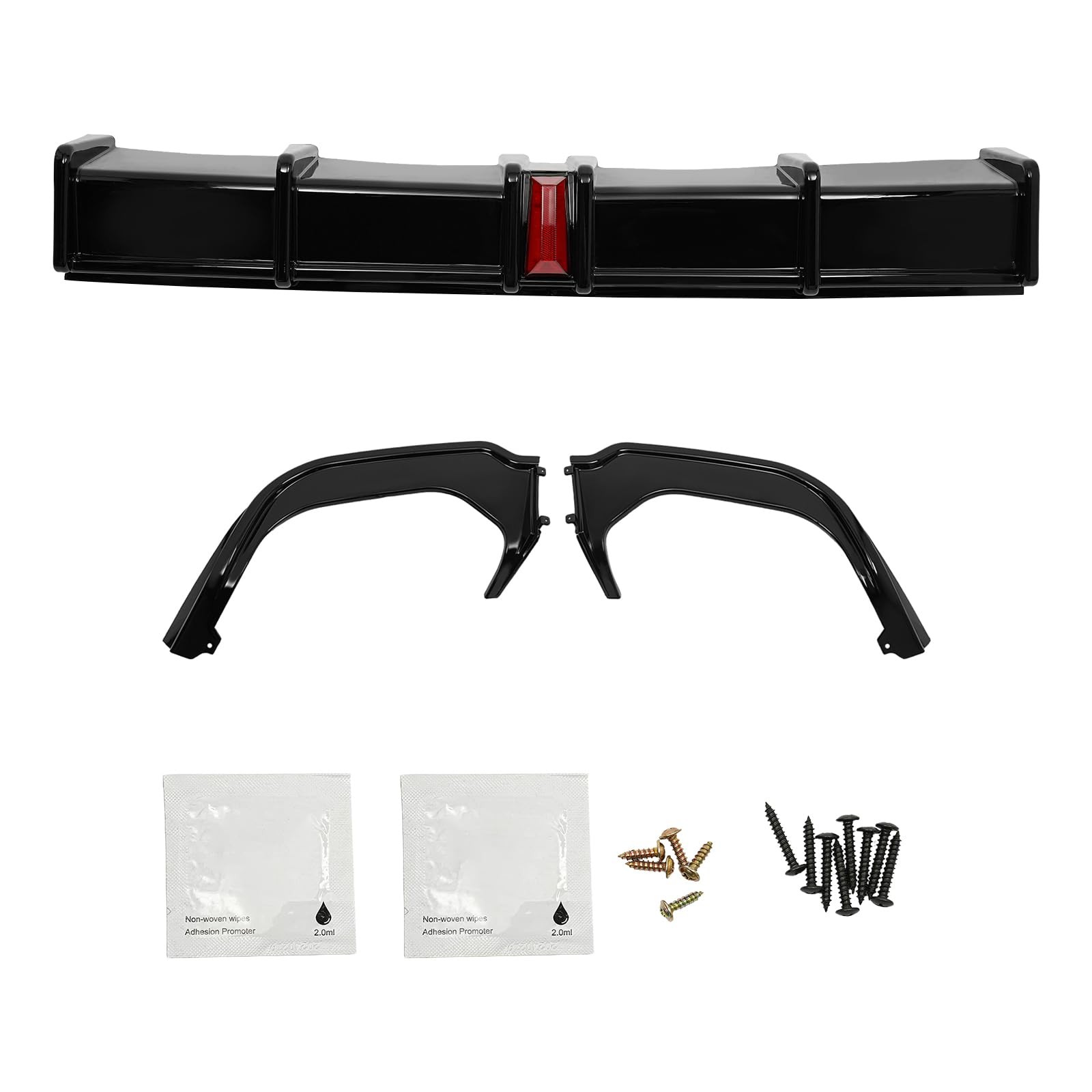 Rear Bumper Diffuser Lip Spoiler with LED Light for Honda Accord Sedan