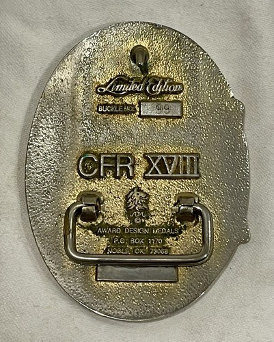 Cfd Rodeo Buckles RARE Limited Edition Canadian Finals Rodeo CFR XVIII Coors Belt Buckle ...