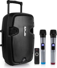 Pyle Karaoke Portable PA Speaker System 1600W Active Powered Bluetooth