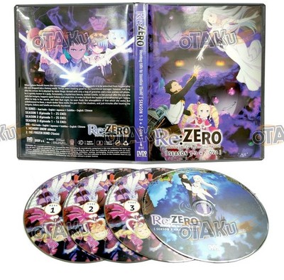 RE:ZERO STARTING LIFE IN ANOTHER WORLD (SEASON 1-3) DVD (66 EPS+ 2 OVA) ENG DUB