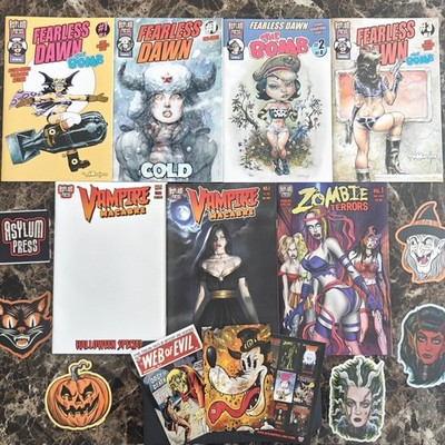 Asylum Press Comics Vampire Macabre - Zombie Terrors - Fearless dawn + Stickers.
