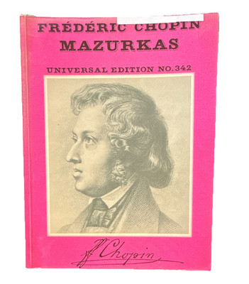 Chopin Mazurkas Solo Piano Sheet Music Universal Edition U.E. 342
