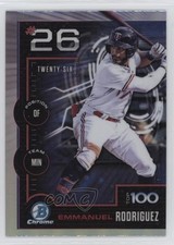 2025 Bowman Bowman Scouts Top 100 Chrome Emmanuel Rodriguez #BTP-26 0rr7