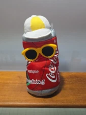 1997 Collectible Coca Cola Bean Bag Plush Coca Cola Can in Shades NWT