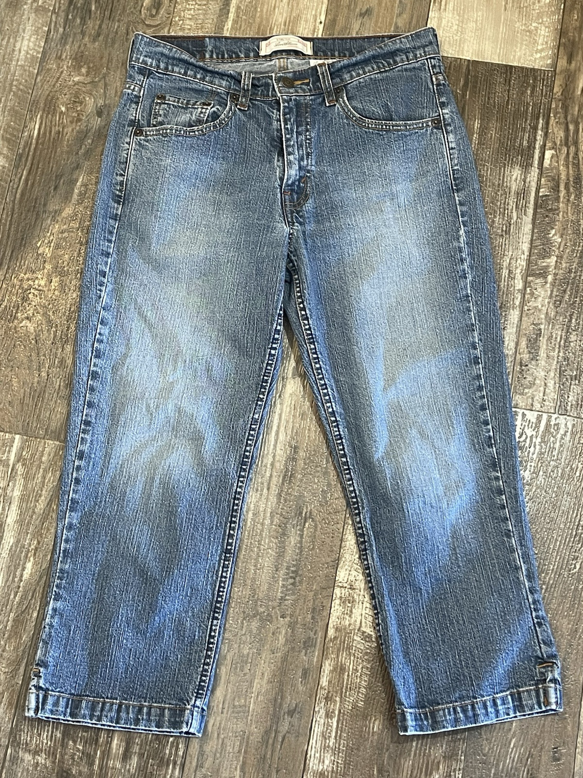 Levi Strauss Signature Womens Mid Rise Stretch Jeans Size 10 Blue