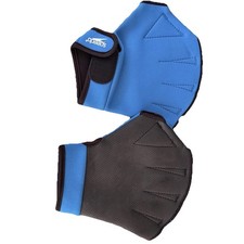 Speedo Blue Black Water Aerobics Sport Swimming Gloves  Size Large  EUC
