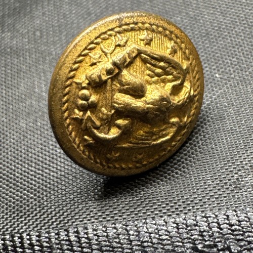 US Navy Brass Eagle and anchor dress cap screw back buttons 14 mm set of 2 - Picture 9 of 12