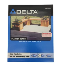 Delta Woodworking Plans Planter Bench NEW 80-133