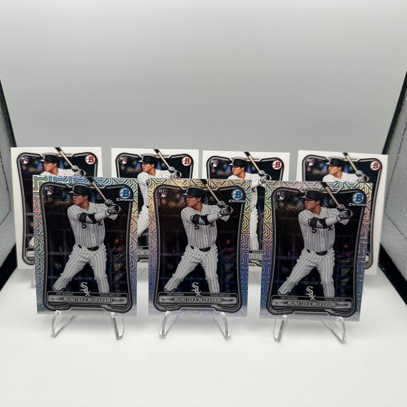 2026 Bowman Chrome Mojo Munetaka Murakami RC and Base Card Lot