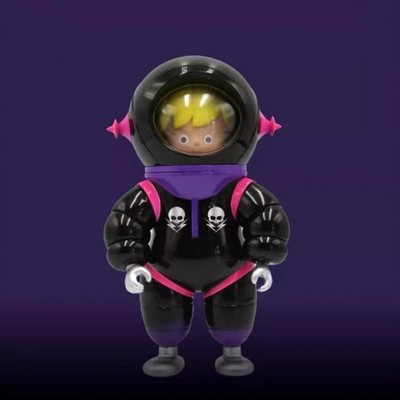 HOW2WORK UNIO 009 Lost in the Space Astronaut Black Purple Vinyl Sofubi Figure