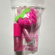 Pink & Green 2pc Lip Gloss + Lip Balm Set, Pink Shade Gloss & Balm