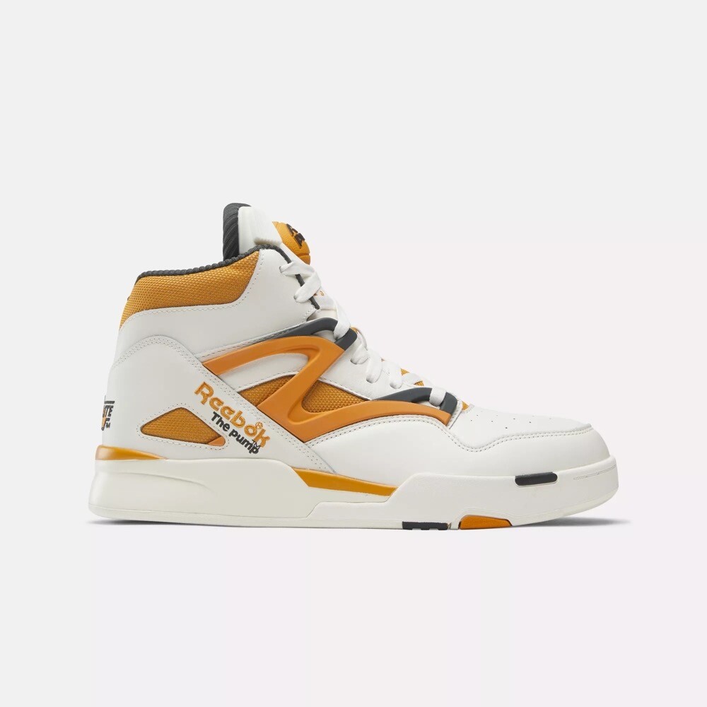 Men Reebok Pump Omni Zone II Basketball Shoes White Grey