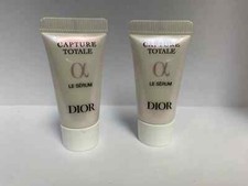 Lot of 2 x DIOR Capture Totale Le Serum Anti-Aging Travel Size 0.17oz/5mL each