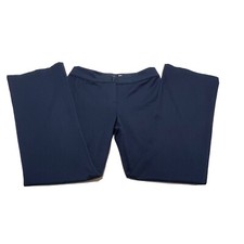 St. John Collection by Marie Gray Women Navy Wide Leg Trouser Dress Pants 8 EUC 