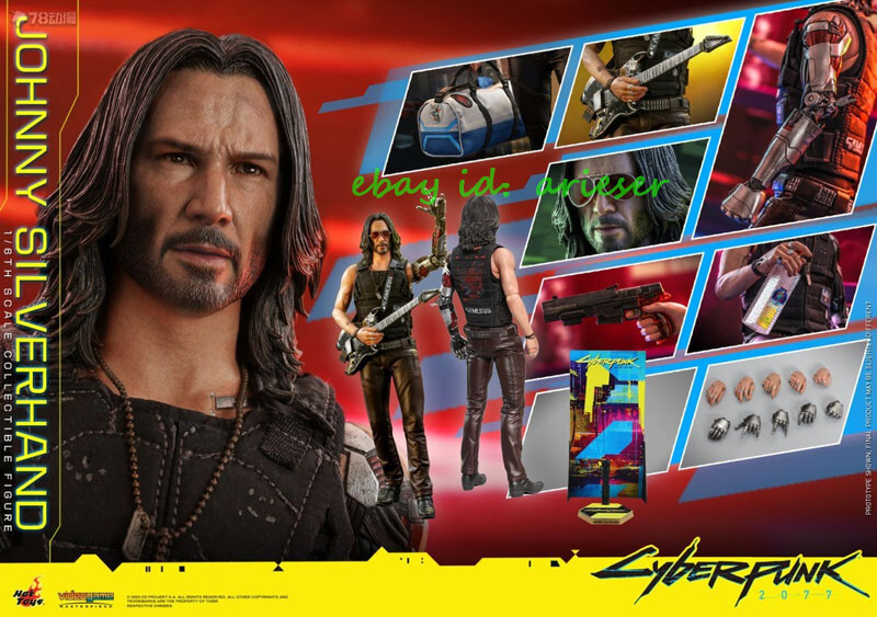 HotToys 1/6 Vgm47 Johnny Silverhand Cyberpunk 2077 Action Figure