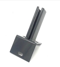 Bodenplatte Fußplatte Adapter anthrazit Doppelstabmattenzaun Pfostenträger 40x60