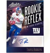 2017 Panini Absolute Travis Rudolph RC auto Rookie Reflex autograph card /400