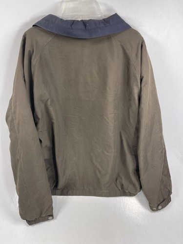 Perry Ellis Portfolio Mens Jacket XL Brown Full Zip Microfiber W Removable Liner - Picture 2 of 11