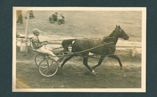 ORIGINAL VINTAGE 1946 B&W PHOTOGRAPH - NEPEAN HORSE SHOW PENRITH TROTTING RACE