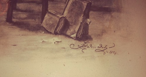 Vtg Orig Fredrick Bernard Mezzotint Print Charles Dickens Character Signed 1884 - Picture 5 of 8