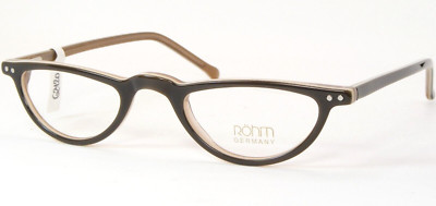 Vintage Röhm Germany 9024 877 Brillengestell Full Rim Mocha Olive 44-22-145