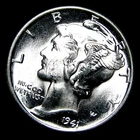1941 Mercury Dime Silver ---- Gem BU Condition Stunning Coin ---- #600Z
