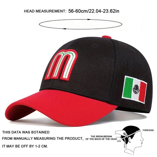 Baseball Caps Unisex M Mexiko Buchstaben Stickerei Frühling Outdoor verstellbar - Bild 8 von 28