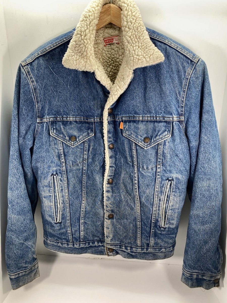 melhem 50’s LEVI'S DENIM RANCH JACKET Shearling Levi's Ranch Coat Vintage 1950s LEVIS Short Horn