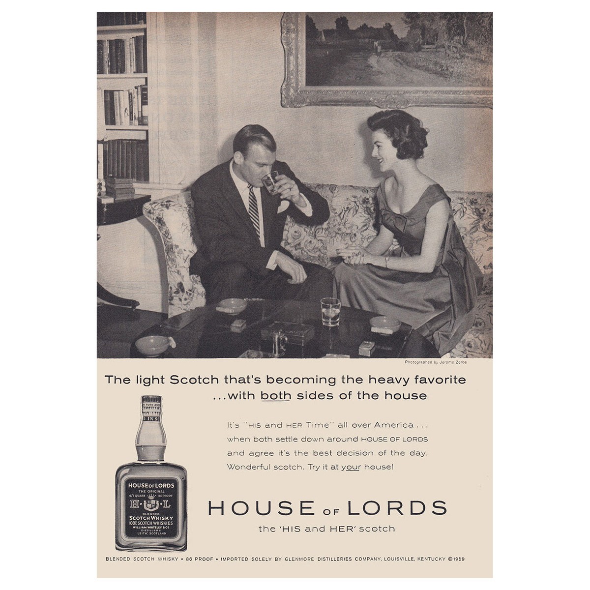 1960 House of Lords: Becoming the Heavy Favorite Vintage Print Ad