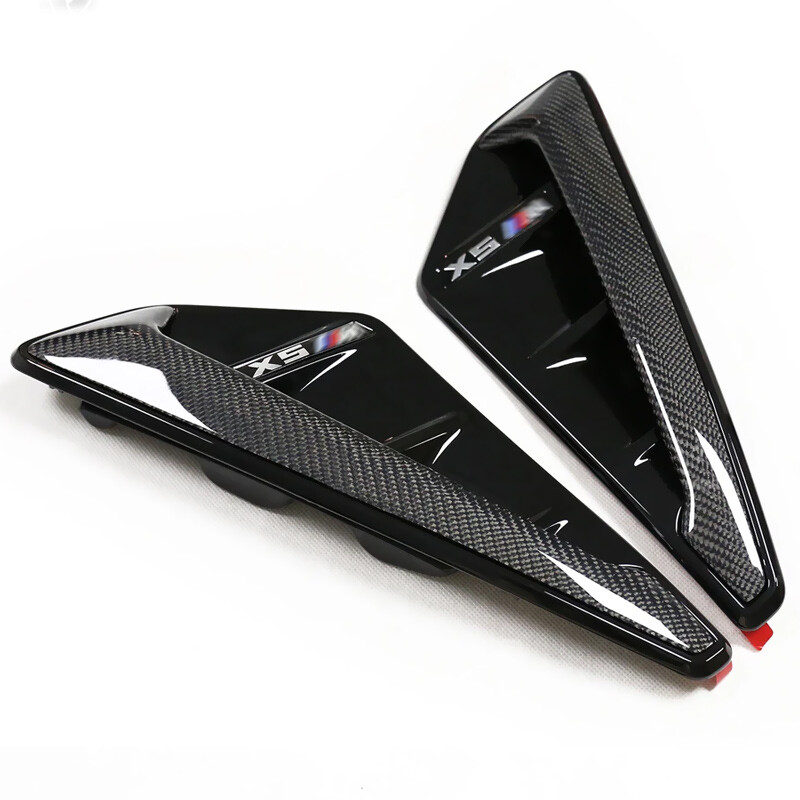 YANER Carbon Fiber Style Side Wing Fender Air Guide Vents voor X5
