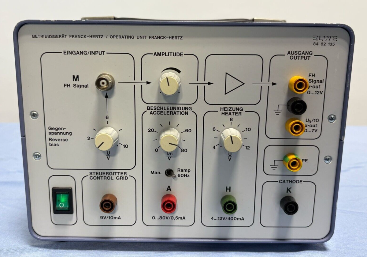 ELWE Didactic KEP Franck-Hertz Operating Unit Lamp Power Supply
