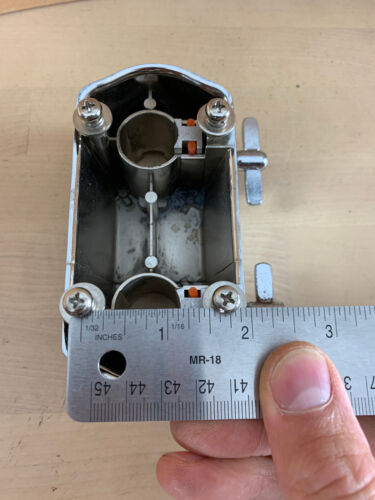 Double Rack Tom Arm Holder Post Mount Bracket for Bass Drum 90s Vtg Import Part - Picture 7 of 7