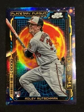2023 Topps Chrome Cosmic Adley Rutschman RC Planetary Pursuit The Sun