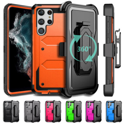 For Samsung Galaxy S22/S22+/S22 Ultra Case Shockproof Hard Phone Cover Belt Clip