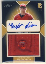 PEYTON SMITH 2020 Leaf Perfect Game PG AAC BUTTON AUTO /6 TEXAS A&M