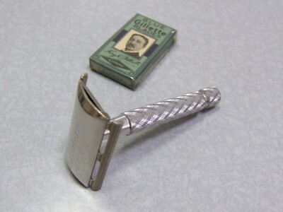 Vintage Gillette TECH Double Edge Safety Razor ENGLAND NICE | eBay